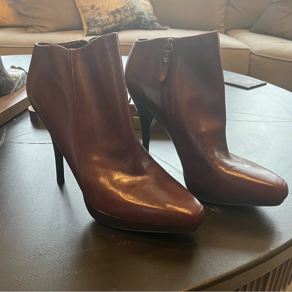Via Spiga Dark Brown Heeled Boots